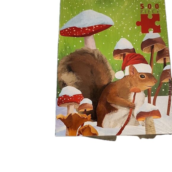 New Scott Church Winter Squirrel Puzzle Snow Scene 550 Piece Jigsaw Puzzle 19x26 - Picture 7 of 7